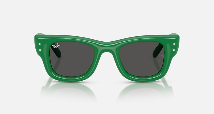 Ray-Ban WAYFARER PUFFER CRYSTAL EDITION Green & Strass with Ultra Black Solid Color lenses - Front