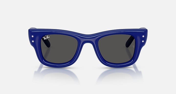 Ray-Ban WAYFARER PUFFER CRYSTAL EDITION Blue & Strass with Ultra Black Solid Color lenses - Front
