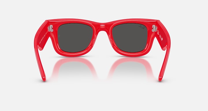 Ray-Ban WAYFARER PUFFER CRYSTAL EDITION Red & Strass with Ultra Black Solid Color lenses - Back