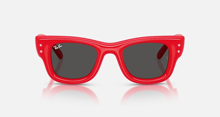 Ray-Ban WAYFARER PUFFER CRYSTAL EDITION Red & Strass with Ultra Black Solid Color lenses - Front