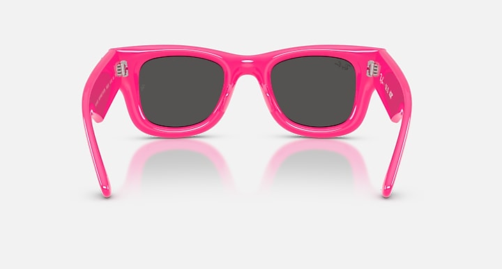 Ray-Ban WAYFARER PUFFER CRYSTAL EDITION Pink & Strass with Ultra Black Solid Color lenses - Back