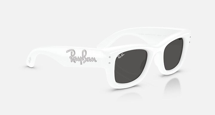 Ray-Ban WAYFARER PUFFER CRYSTAL EDITION White & Strass with Ultra Black Solid Color lenses - Alternative