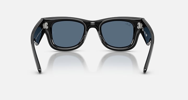 Ray-Ban WAYFARER PUFFER CRYSTAL EDITION Black with Dark Blue Solid Color lenses - Back