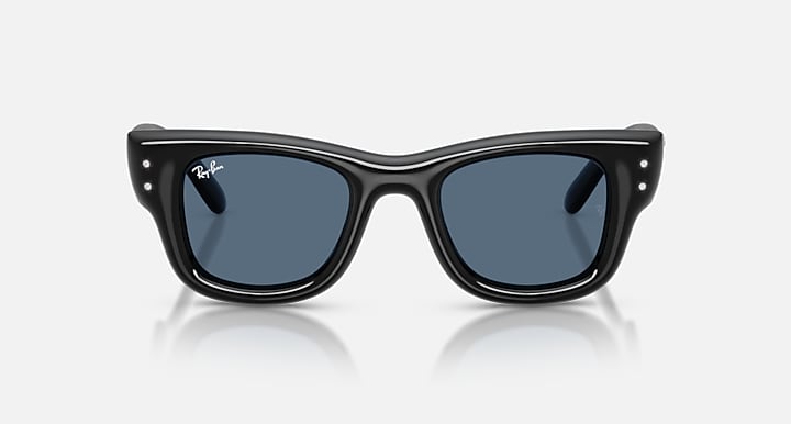 Ray-Ban WAYFARER PUFFER CRYSTAL EDITION Black with Dark Blue Solid Color lenses - Front