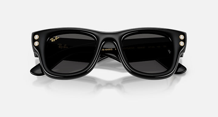Ray-Ban WAYFARER PUFFER DIAMOND EDITION As shown with As shown lenses - Closed Front
