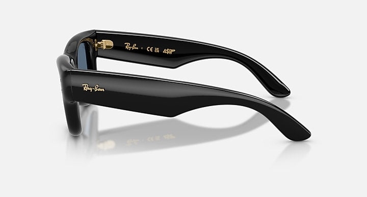 Ray-Ban WAYFARER PUFFER Black with Dark Blue Solid Color lenses - Lateral