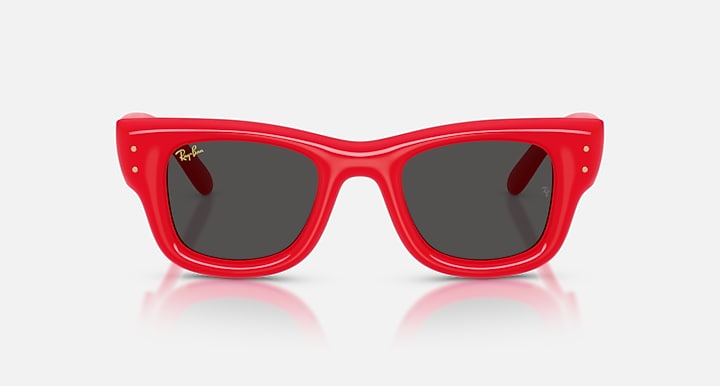 Ray-Ban WAYFARER PUFFER Red with Ultra Black Solid Color lenses - Front