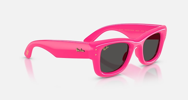 Ray-Ban WAYFARER PUFFER Fucsia with Ultra Black Solid Color lenses - Alternative