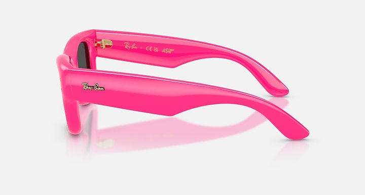Ray-Ban WAYFARER PUFFER Fucsia with Ultra Black Solid Color lenses - Lateral