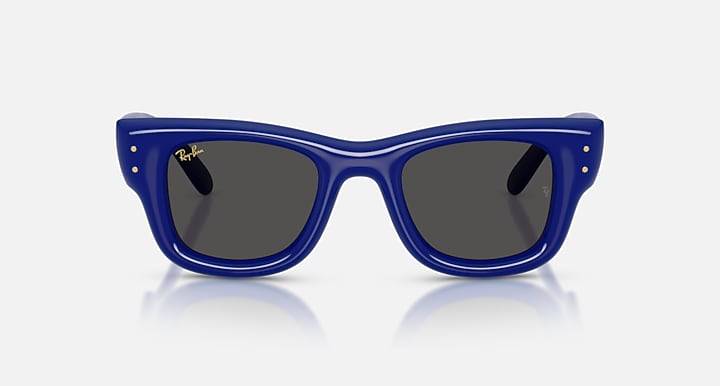 Ray-Ban WAYFARER PUFFER Blue with Ultra Black Solid Color lenses - Front