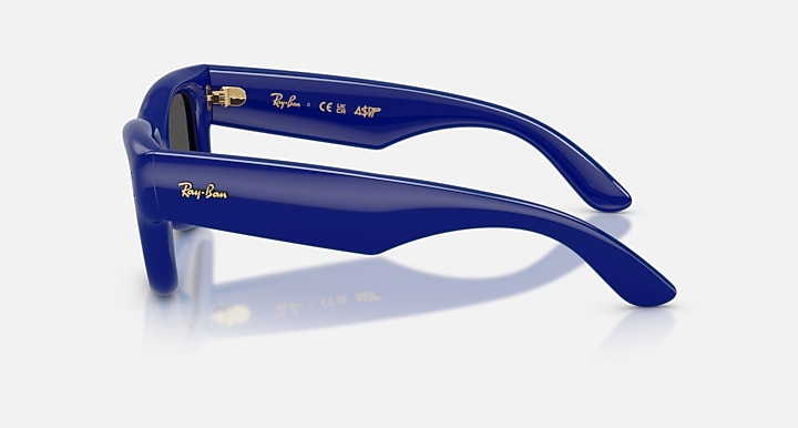 Ray-Ban WAYFARER PUFFER Blue with Ultra Black Solid Color lenses - Lateral
