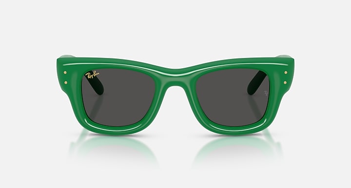 Ray-Ban WAYFARER PUFFER Green with Ultra Black Solid Color lenses - Front
