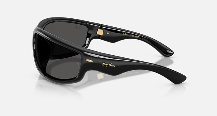 Ray-Ban ULTRA WRAP 003 NEXT GENERATION COLLECTION Black with Ultra Black Solid Color lenses - Lateral