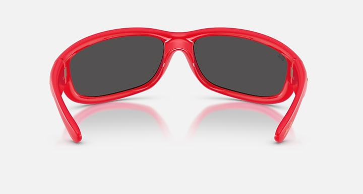 Ray-Ban ULTRA WRAP 003 NEXT GENERATION COLLECTION Red with Ultra Black Solid Color lenses - Back