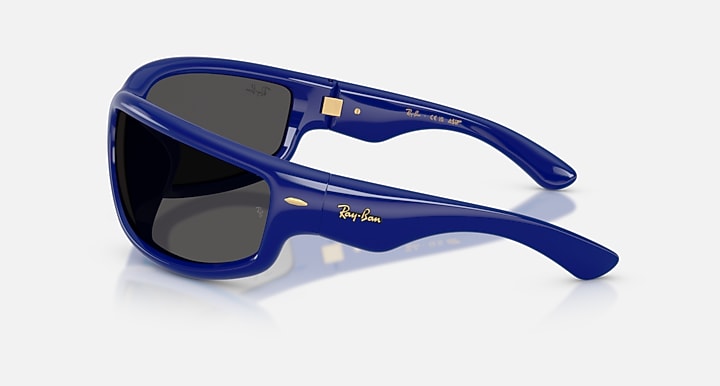 Ray-Ban ULTRA WRAP 003 NEXT GENERATION COLLECTION Blue with Ultra Black Solid Color lenses - Lateral