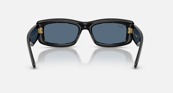 Ray-Ban KILIANE PUFFER Black with Dark Blue Solid Color lenses - Back