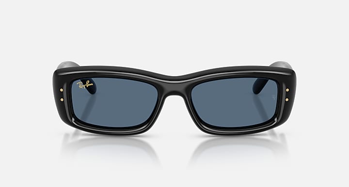 Ray-Ban KILIANE PUFFER Black with Dark Blue Solid Color lenses - Front