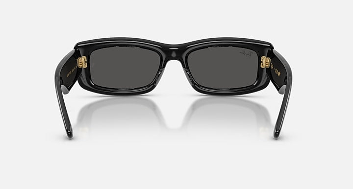 Ray-Ban KILIANE PUFFER Black with Ultra Black Solid Color lenses - Back