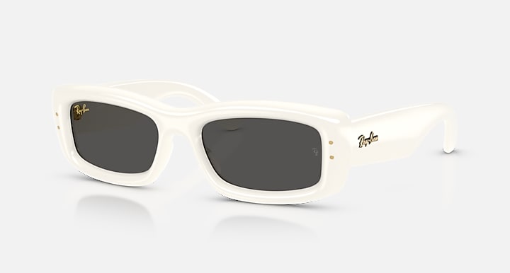 Ray-Ban KILIANE PUFFER Full Cream with Ultra Black Solid Color lenses - Quarter