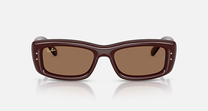 Ray-Ban KILIANE PUFFER Transparent Dark Brown with Dark Brown Solid Color lenses - Front