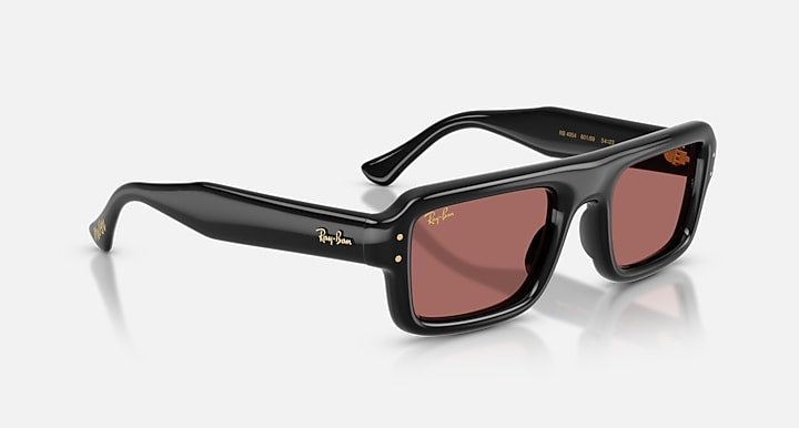 Ray-Ban FLACKO PUFFER Black with Dark Violet Solid Color lenses - Alternative