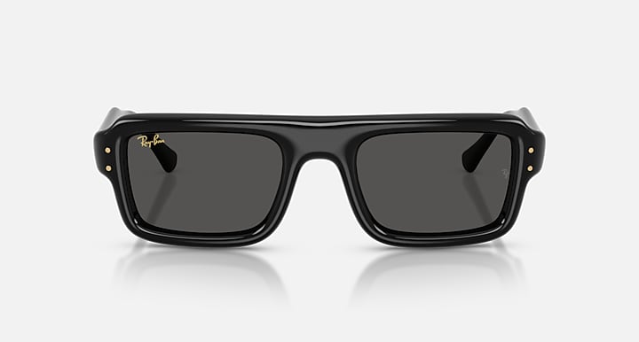 Ray-Ban FLACKO PUFFER Black with Ultra Black Solid Color lenses - Front