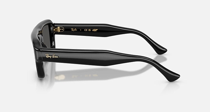 Ray-Ban FLACKO PUFFER Black with Ultra Black Solid Color lenses - Lateral