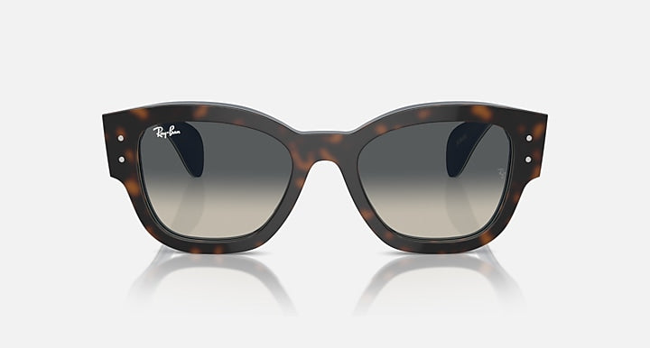 Ray-Ban JORGE Havana Grey On Blue; Havana Grey On Gradient Blue with Grey Gradient lenses - Front