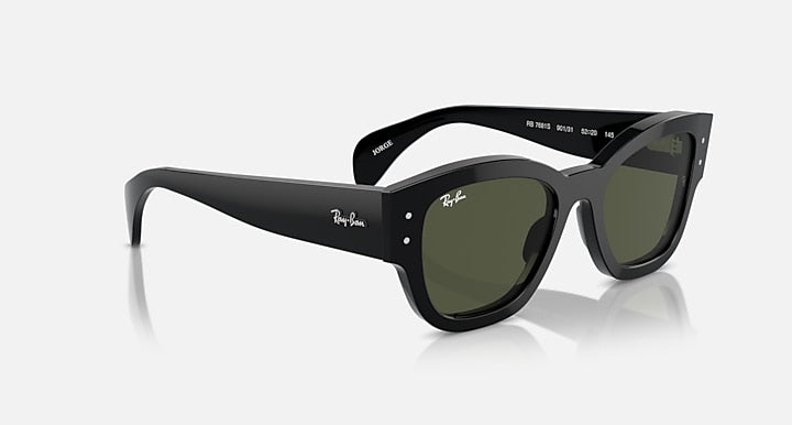 Ray-Ban JORGE Black with Green Solid Color lenses - Alternative