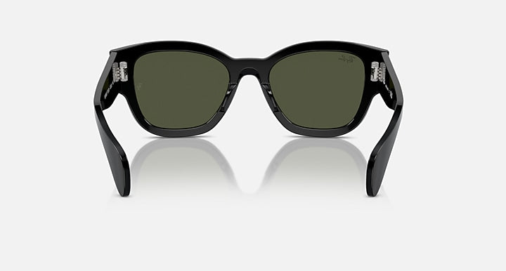 Ray-Ban JORGE Black with Green Solid Color lenses - Back