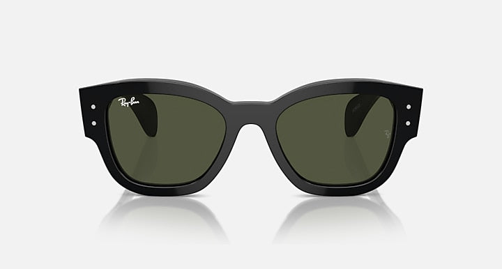 Ray-Ban JORGE Black with Green Solid Color lenses - Front