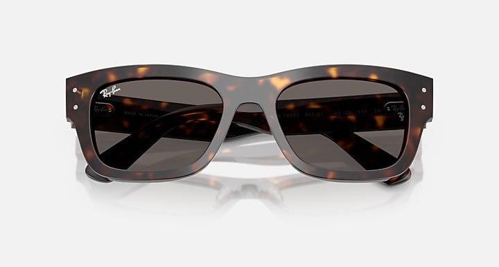 Ray-Ban JOSEPH Havana with Dark Grey Solid Color lenses - Closed Front