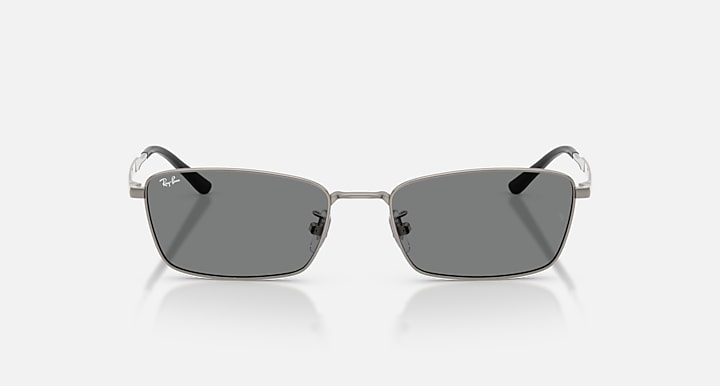 Ray-Ban RB8069D TITANIUM Gunmetal with Dark Grey Solid Color lenses - Front
