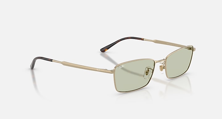 Ray-Ban RB8069D TITANIUM Gold with Light Green Solid Color lenses - Alternative