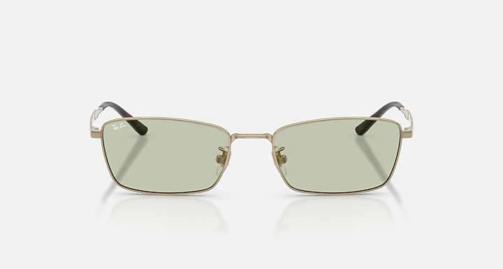 Ray-Ban RB8069D TITANIUM Gold with Light Green Solid Color lenses - Front