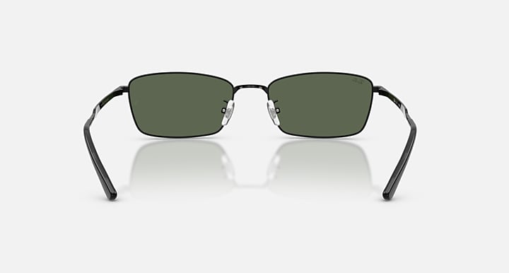 Ray-Ban RB8069D TITANIUM Black with Dark Green Solid Color lenses - Back