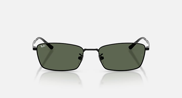 Ray-Ban RB8069D TITANIUM Black with Dark Green Solid Color lenses - Front