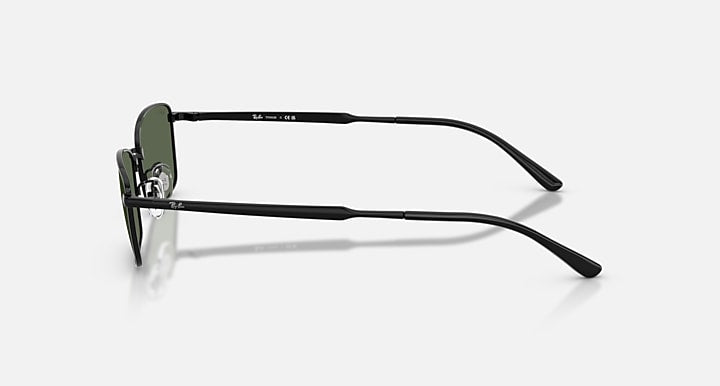 Ray-Ban RB8069D TITANIUM Black with Dark Green Solid Color lenses - Lateral
