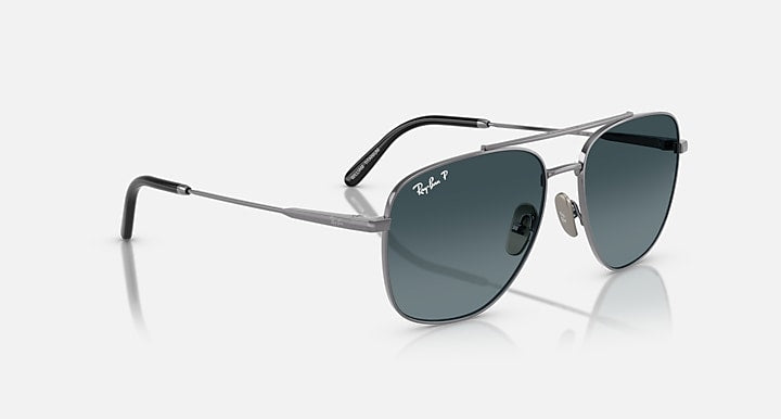 Ray-Ban WILLIAM TITANIUM Gunmetal with Blue Gradient Polarized Gradient lenses - Alternative