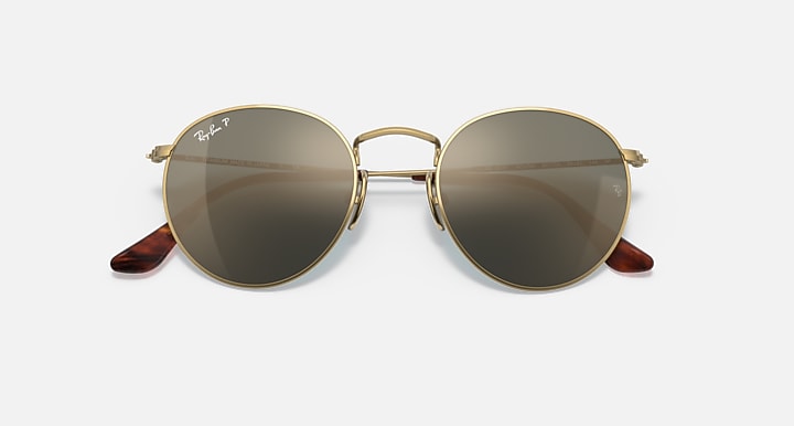 Ray-Ban ROUND TITANIUM As shown with As shown lenses - Closed Front