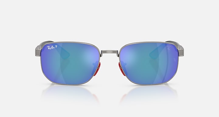Ray-Ban RB8329M SCUDERIA FERARRI COLLECTION POLARIZED+ LENSES Gunmetal; Matte Gunmetal with Polarized Grey Mirror Blue Polarized+ lenses - Front