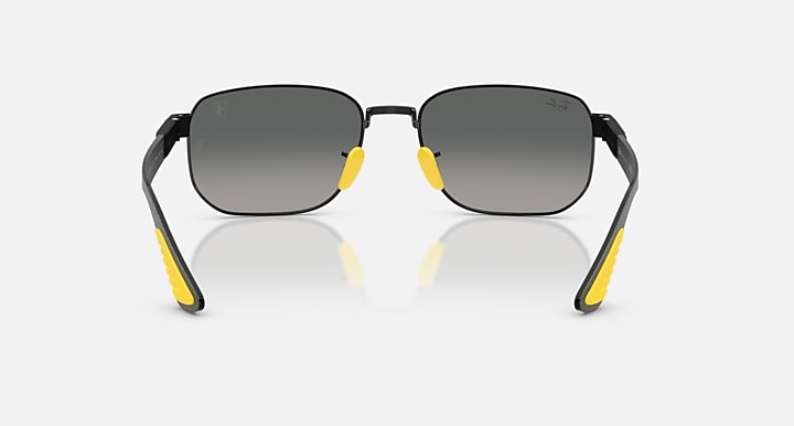 Ray-Ban RB8329M SCUDERIA FERARRI COLLECTION Black; Matte Black with Grey Gradient Gradient lenses - Back