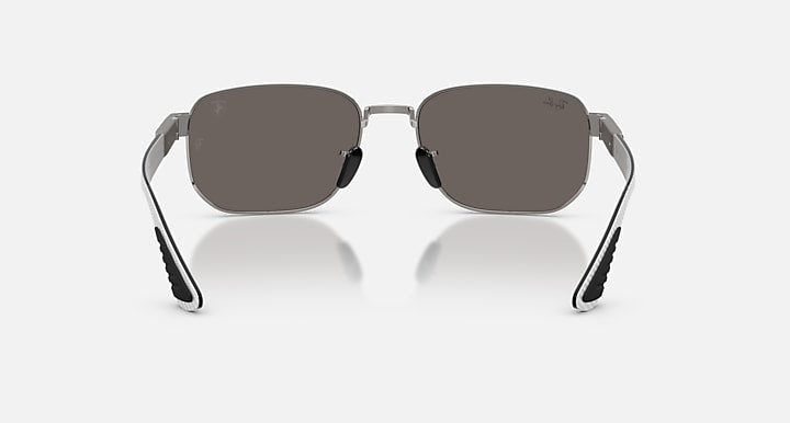 Ray-Ban RB8329M SCUDERIA FERARRI COLLECTION Gunmetal with Dark Grey Solid Color lenses - Back