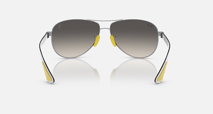 Ray-Ban RB8331M SCUDERIA FERRARI COLLECTION Silver; Light Carbon with Grey Gradient lenses - Back