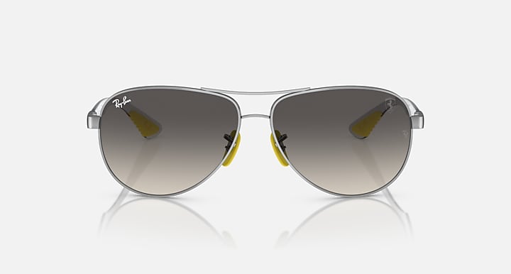 Ray-Ban RB8331M SCUDERIA FERRARI COLLECTION Silver; Light Carbon with Grey Gradient lenses - Front