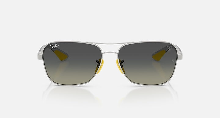 Ray-Ban RB8336M SCUDERIA FERRARI COLLECTION Silver; Light Carbon with Grey Gradient Gradient lenses - Front