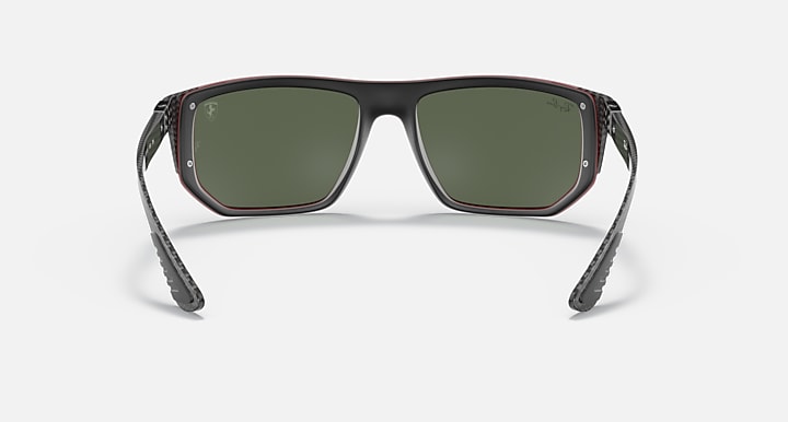 Ray-Ban RB8361M SCUDERIA FERRARI COLLECTION Red; Black with Dark Green Solid Color lenses - Back