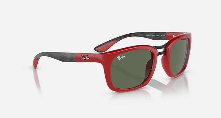 Ray-Ban RB8362M SCUDERIA FERRARI COLLECTION Red; Dark Carbon with Dark Green Solid Color lenses - Alternative