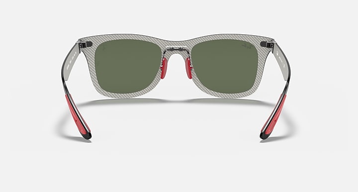 Ray-Ban RB8395M SCUDERIA FERRARI COLLECTION Black; Grey with G-15 Green Solid Color lenses - Back