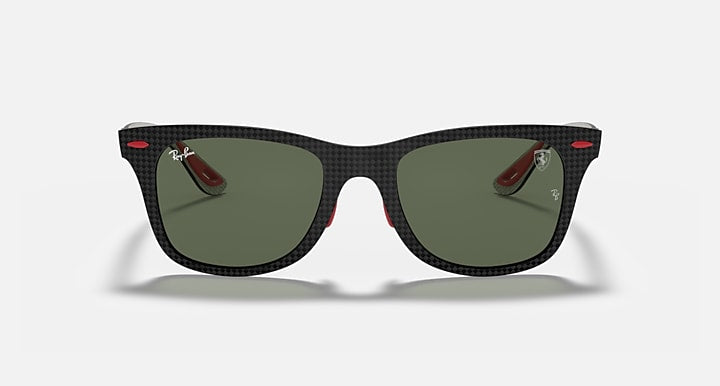 Ray-Ban RB8395M SCUDERIA FERRARI COLLECTION Black; Grey with G-15 Green Solid Color lenses - Front